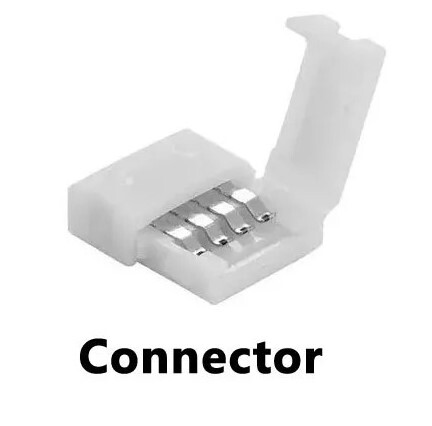 4 Pin 5050 LED Strip Connector Clip-on Coupler x 5