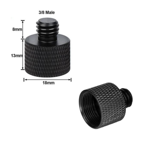 Mic Screw Adapter Thread 5/8" to 3/8" Adapter for