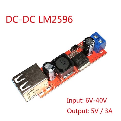 5V USB Dual Output Converter DC 6V-40V To 5V 3A