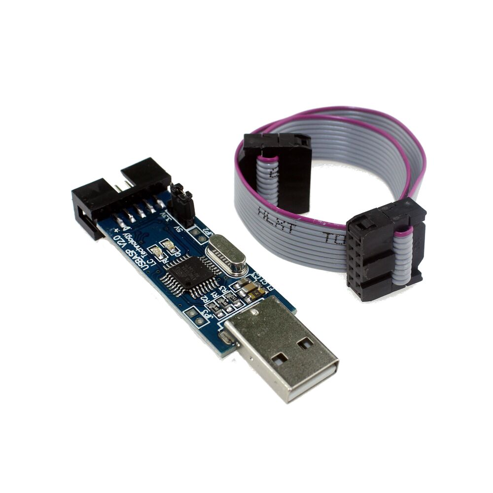 USBASP USBISP 3.3V/5V 51 AVR feuilletons Programmeur USB ATMEGA 8 ISP download cable