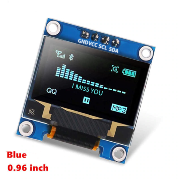 Blue OLED LCD Display Module 128x64 0.96 inch I2C Serial IIC - Sound ...