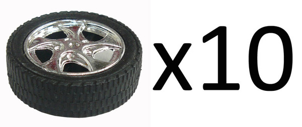 30mm Plastic Mag Wheel 2.4mm Hole