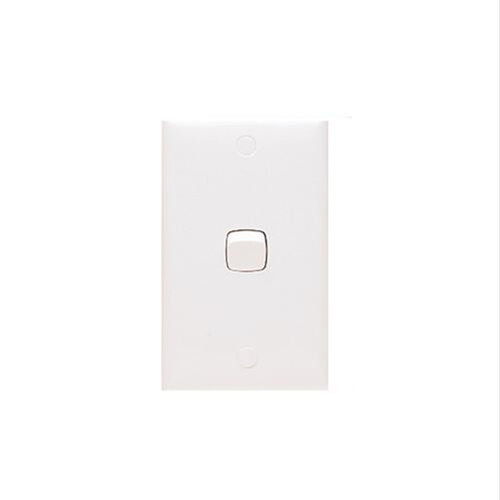 Wall Switch. Single Switch. Vertical White