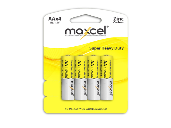 Maxcel Super Heavy Duty Battery Zinc Carbon