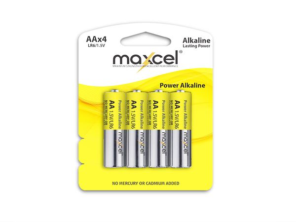 Maxcel Performance ALKALINE Battery 4 x AA