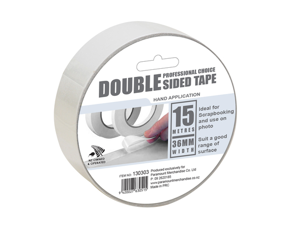 Double Sided Tape 36mm x 15 Metres