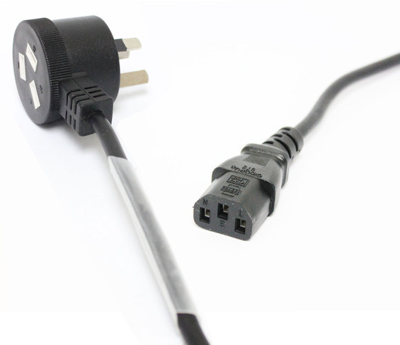 IEC Power Lead - 3 Pin Tapon Plug to IEC Plug - 10Amp