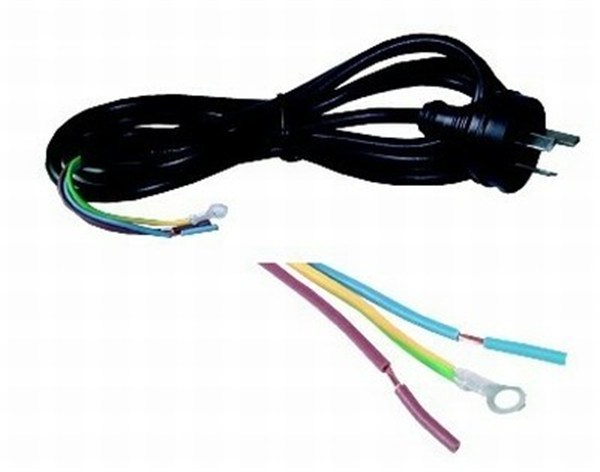 Power Lead - 3 Pin Plug to Bare Wires - 10 Amp