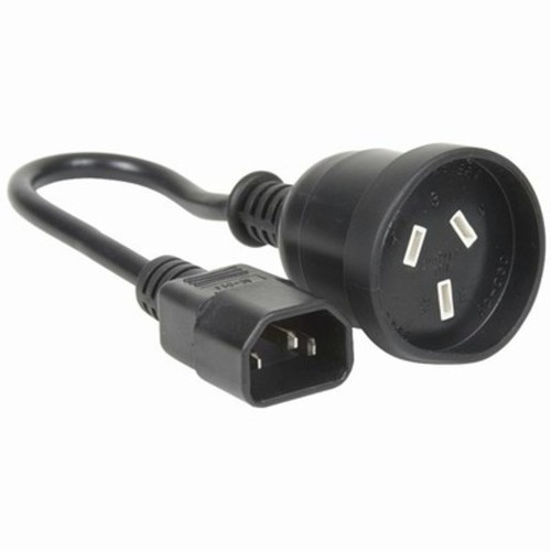 Power Cable - Male IEC to 3 Pin Socket