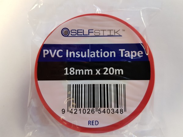 Electrical Insulation Tape - PVC Rubber - Red