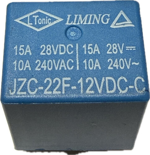 PCB Mount Relay 12V DC Coil, 10A 230v AC Contact  SP/ST N/O N/C