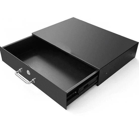 19" Rack Drawer - Metal 3U Lockable