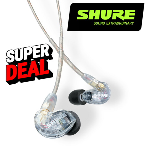 Shure SE215 Sound Isolating Earphones - Clear