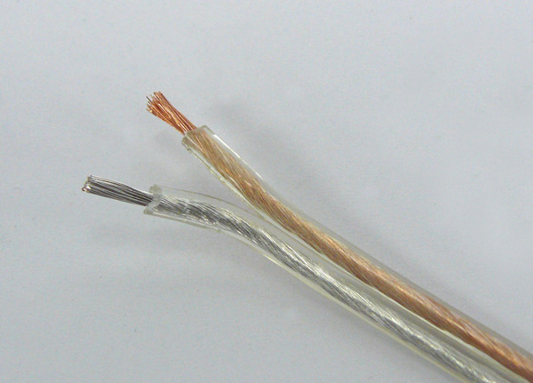 1.0mm O.F.C High Definition. Silver/Gold.Shark Speaker Cable