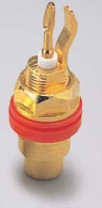 Shark RCA Panel Socket Bold type high end. Red