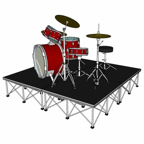 Complete Stage - 2x2 meters - height 40 cm - Great for the Mobile DJ