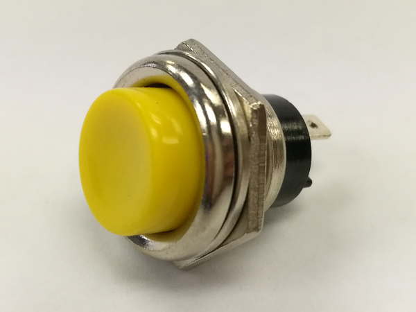 Switch Momentary Squat Push Button, Push On, 2 Amp