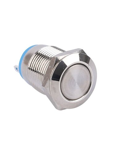 Switch metal push button waterproof Latching 12mm