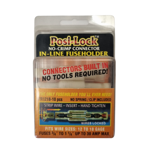 Posi Lock Fuse Holder No Crimp Connectors Fast Strong