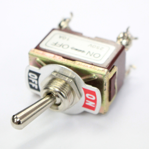 DPST 10-Amp Toggle Switch with ON / OFF Position.