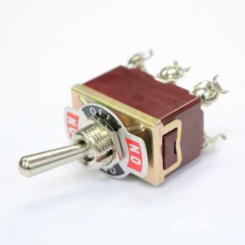 DPDT 10-Amp Toggle Switch with ON / OFF / ON Position.