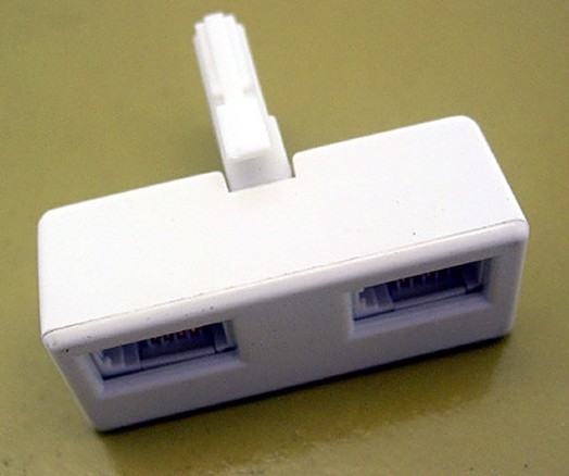 Telephone Double Adaptor - BT Plug M-FF 