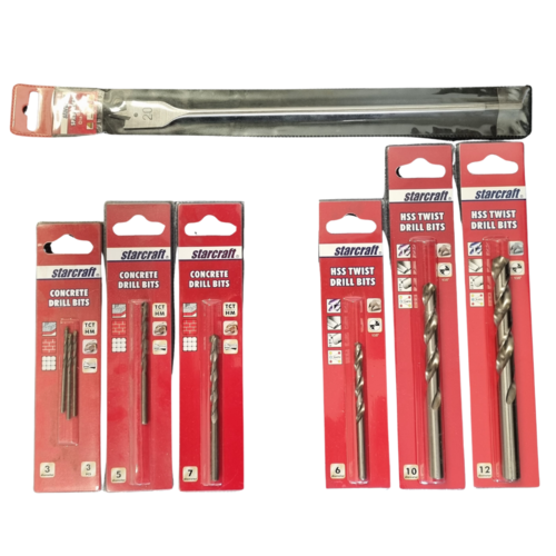 Starcraft HSS, Concrete and Spade Drill Bit Set