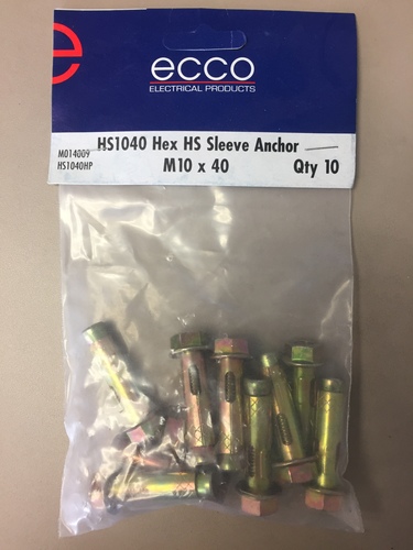 Ecco HS1040 Hex HS Sleeve Anchor