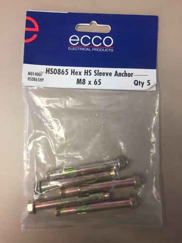 Ecco HS0865 Hex HS Sleeve Anchor