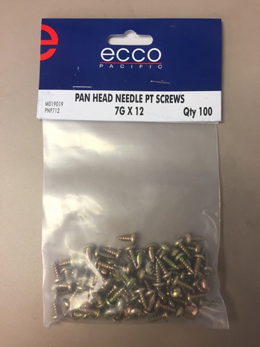 Ecco Pan Head Needle PT Screws