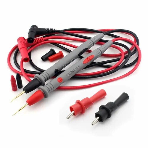 Multimeter Lead with Alligator Clips 1m long lead