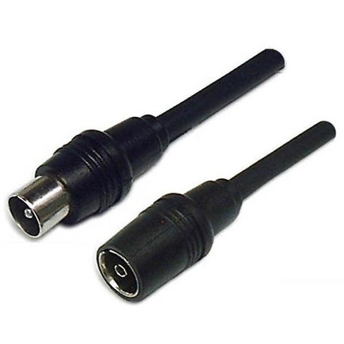 TV Aerial Lead - Coaxial Plug to Coaxial Socket 