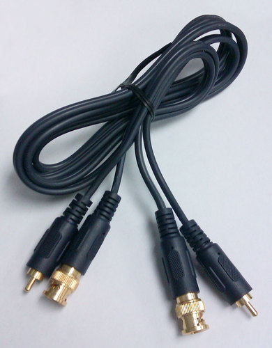 Video AV Lead - BNC to BNC Lead + RCA to RCA Lead