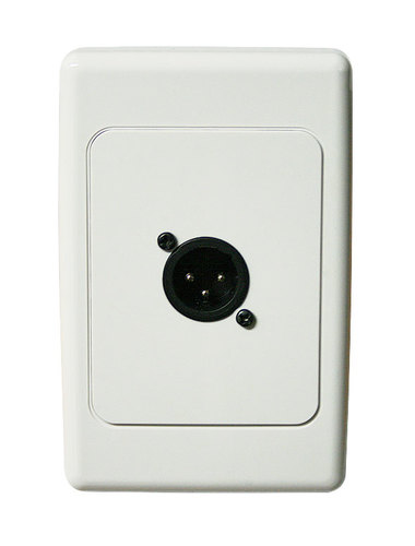 Wall plate with Male 3 pin XLR