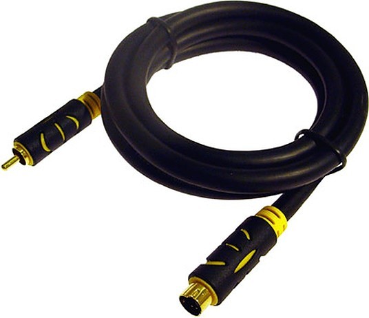 Video Lead - S-Video Plug to RCA Male