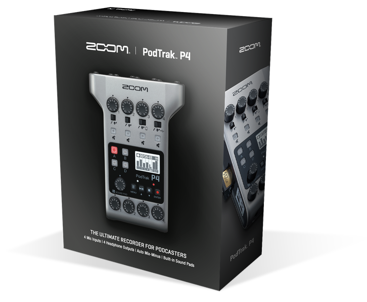 新品） Zoom PodTrak P4 Portable Multitrack Podcast Recorder Bundle with 2X Zoom  ZD 通販